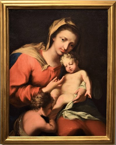 Vierge à L'Enfant et le le petit Saint Jean Baptiste
